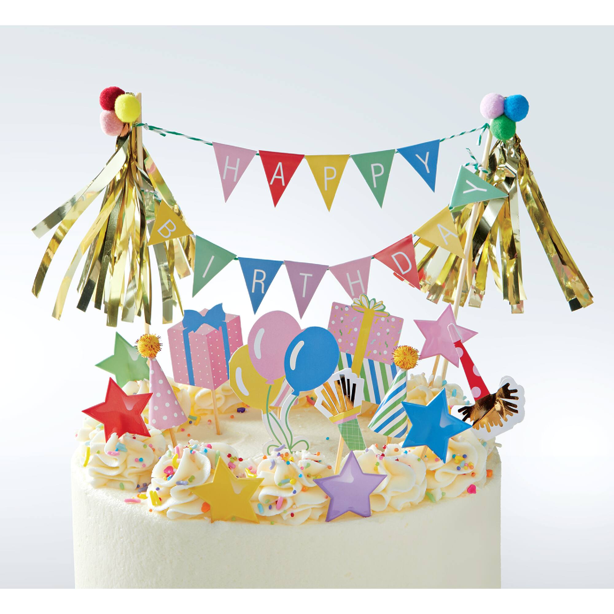 Happy Birthday Cake Topper Set by Celebrate It™